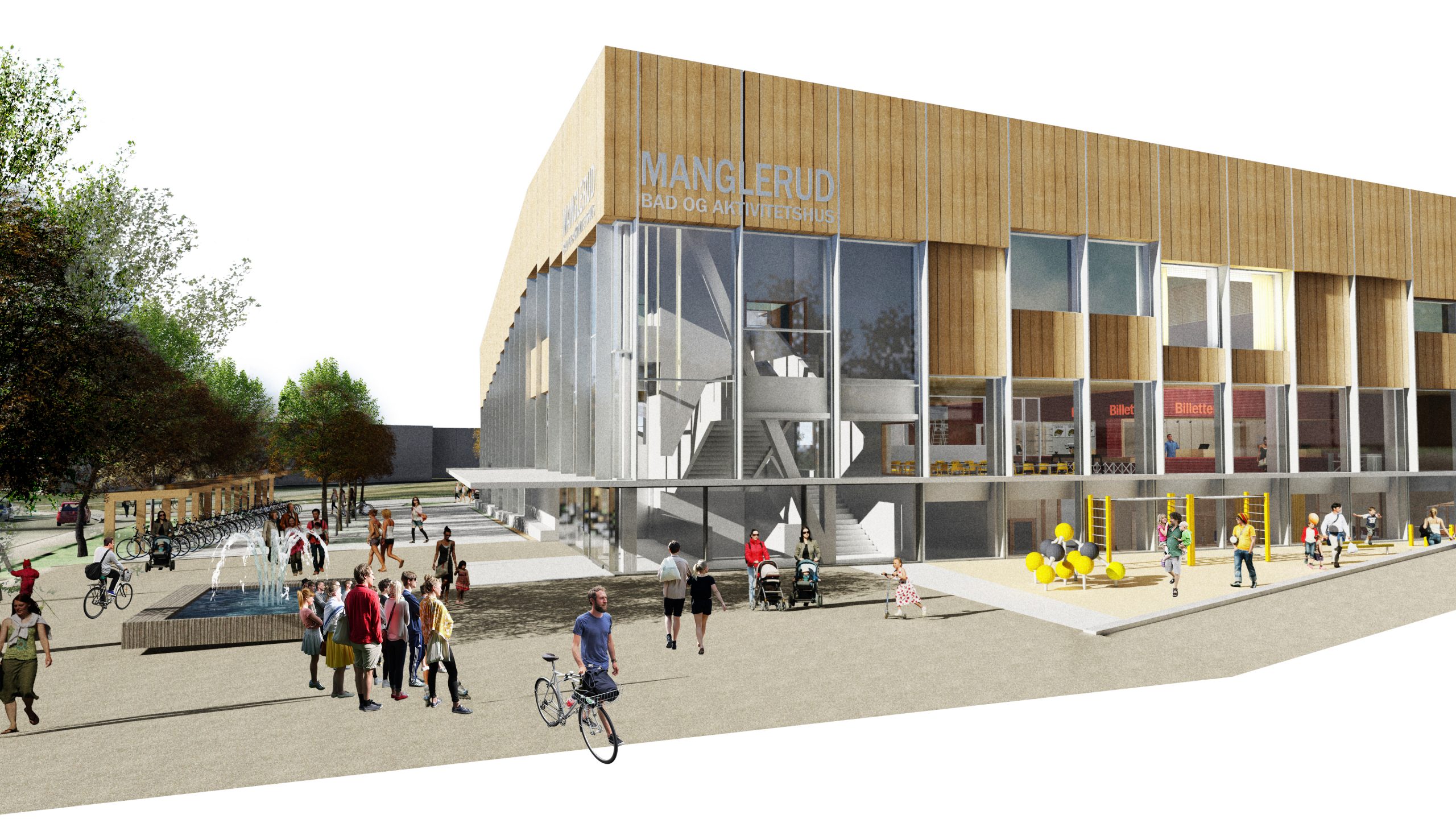 Byggingen av Manglerud bad i gang